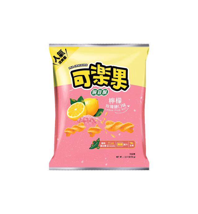 可樂果檸檬玫瑰鹽口味 Koloko Pea Crackers Lemon Pink Salt Flavor