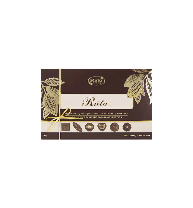 Exclusive dark chocolate collection "Rūta"