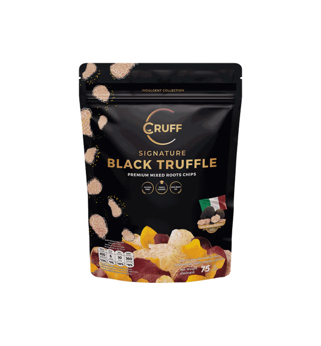 CRUFF SIGNATURE BLACK TRUFFLE Mixed Roots Chips