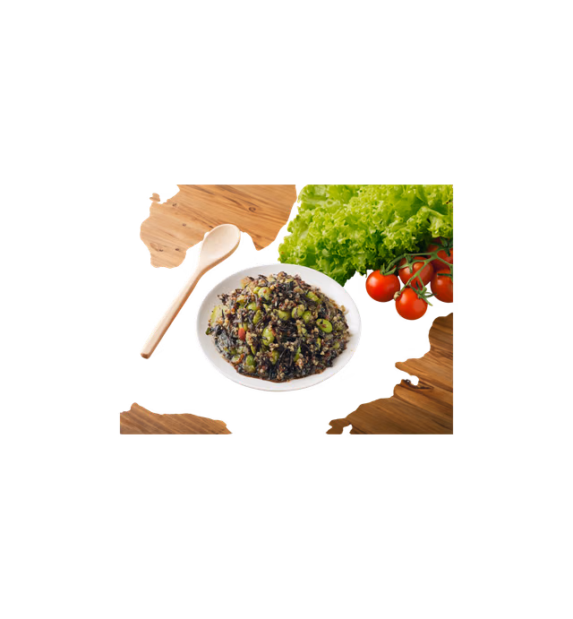 毛豆藜麥洋栖菜 Hijiki Edamame Salad with Quinoa