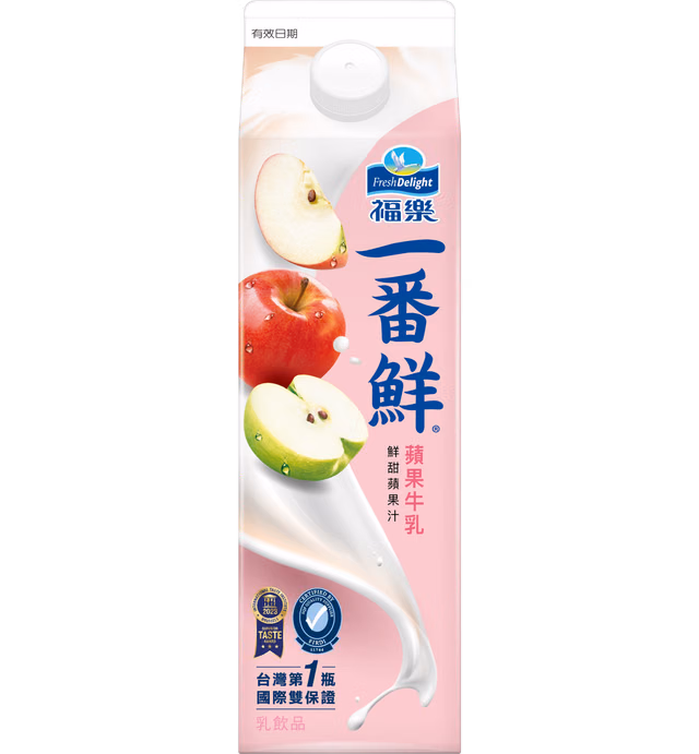 福樂蘋果牛乳