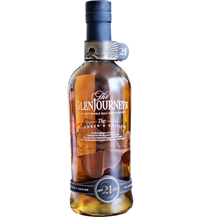 THE GLENJOURNEYS - PIONEERS EDITION - HIGHLAND SINGLE MALT SCOTCH WHISKY - 21 YEARS AGED