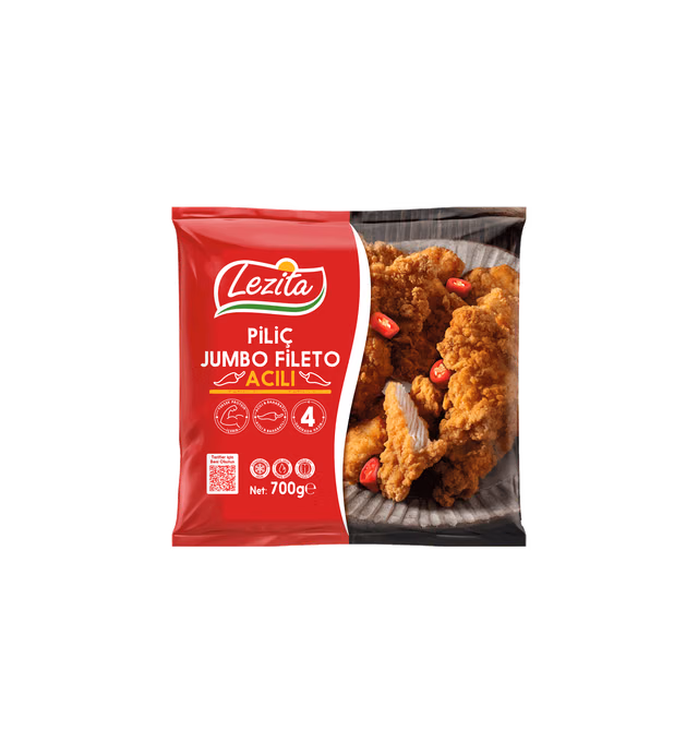 Lezita Acılı Çıtır Jumbo Piliç Fileto