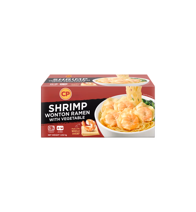 Shrimp Wonton Noodle with Vegetable CP Brand