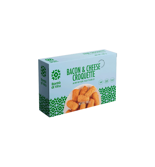 Bacon and cheddar cheese croquette (airfryer)