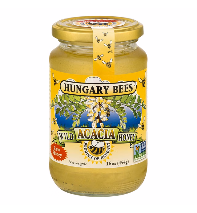 Hungary Bees Wild Acacia Honey 16 Ounce