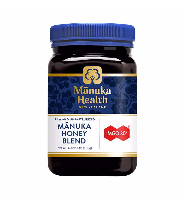 Manuka Health MGO 30+ Manuka Honey Blend (500g/17.6oz), Superfood, Authentic Raw Honey from New Zealand