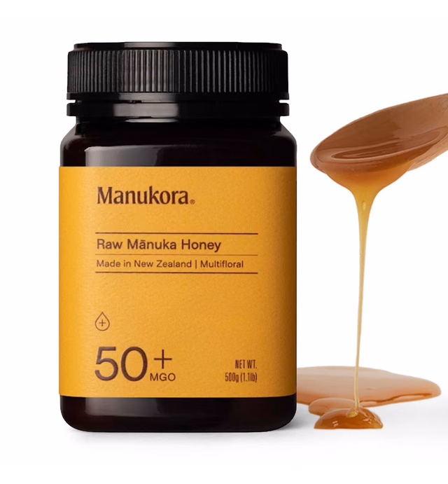 Manukora MGO 50+ Multifloral Raw Manuka Honey New Zealand - Authentic Non-GMO Pure Honey, MGO Certified, Traceable from Hive to Hand