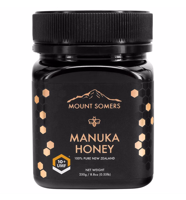 Mount Somers Premium Manuka Honey MGO 263+ / UMF 10+ - 100% Pure Non GMO New Zealand Manuka Honey - Genuine Natural Superfood - UMF Certified & Traceable - 8.8oz