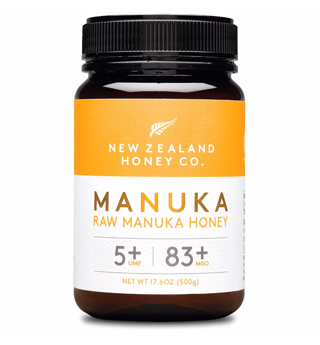 New Zealand Honey Co. Raw Manuka Honey MGO 83+ | UMF 5+ / 17.6oz, Independently Tested and UMF Certified, Full Traceability, No Additives, Non-GMO