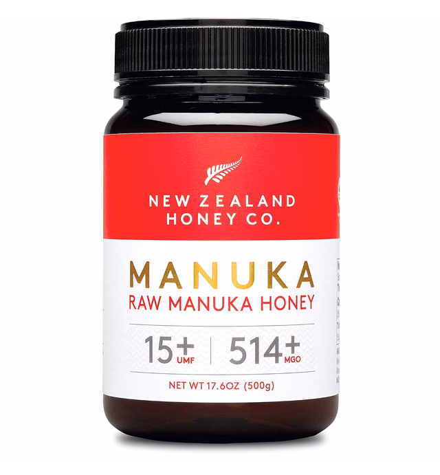 New Zealand Honey Co. Raw Manuka Honey UMF 15+ | MGO 514+, UMF Certified / 17.6oz