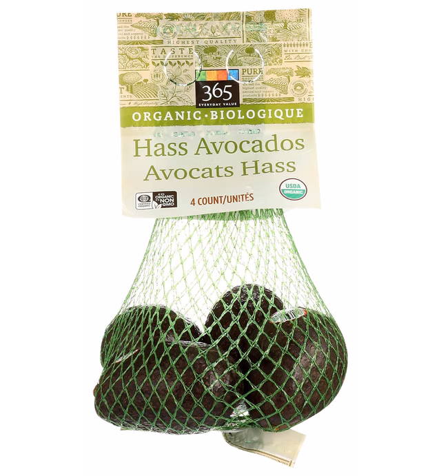 365 by Whole Foods Market, Organic Hass Avocados, 4 Count