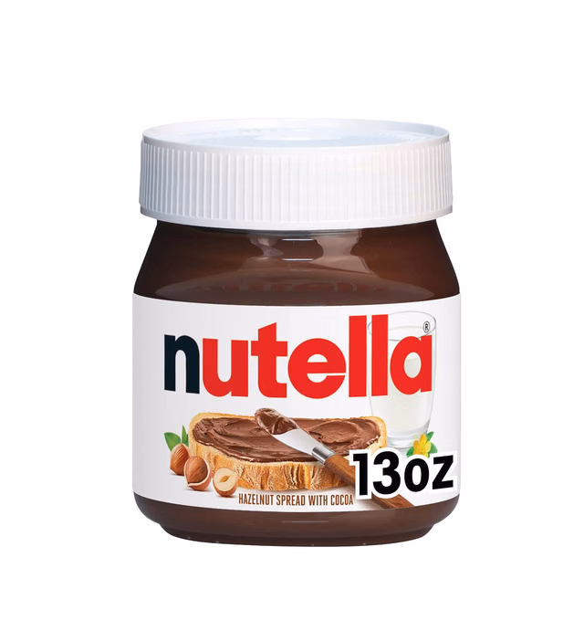 Nutella Hazelnut Spread with Cocoa for Breakfast, 13 oz Jar