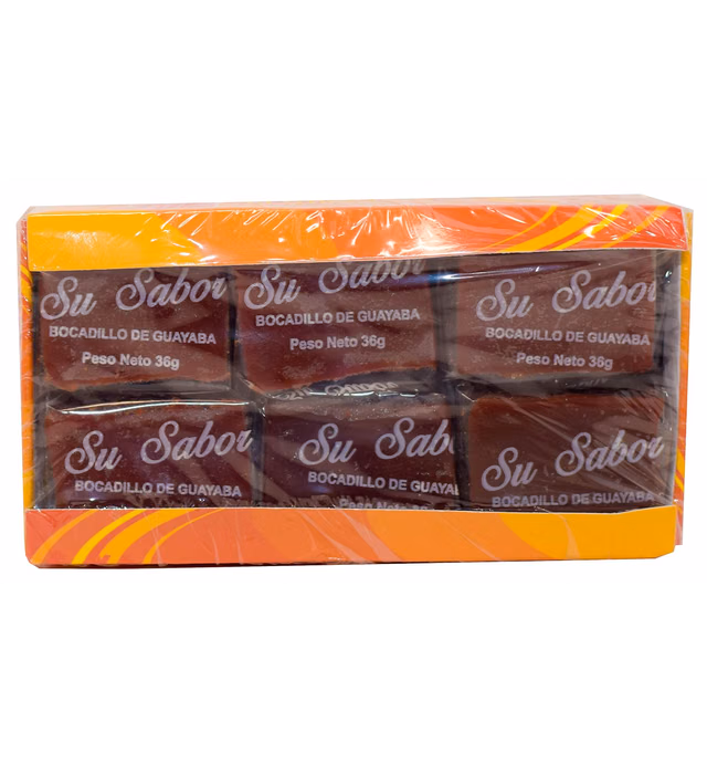Su Sabor Guava Paste / Bocadillo de Guayaba 18 units (Veleño Rojo)