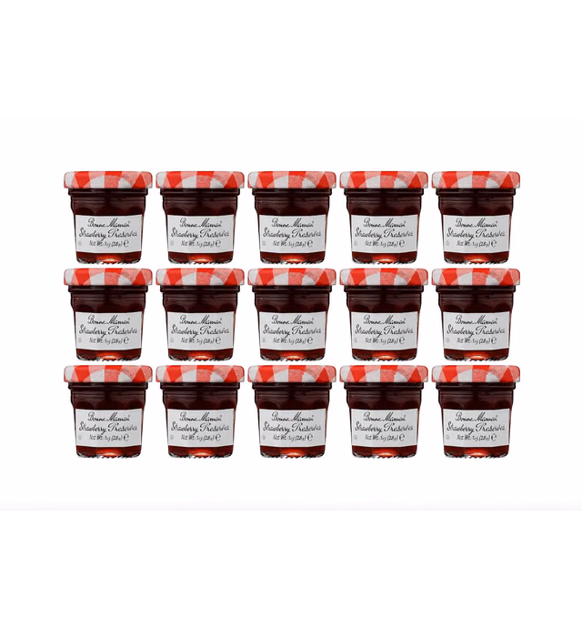 Bonne Maman Strawberry Preserves, 1 Ounce Jars (Pack of 15)