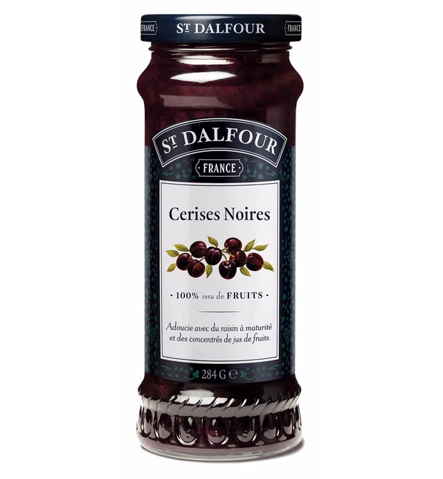 St. Dalfour Black Cherry Fruit Spread, 10 Ounce