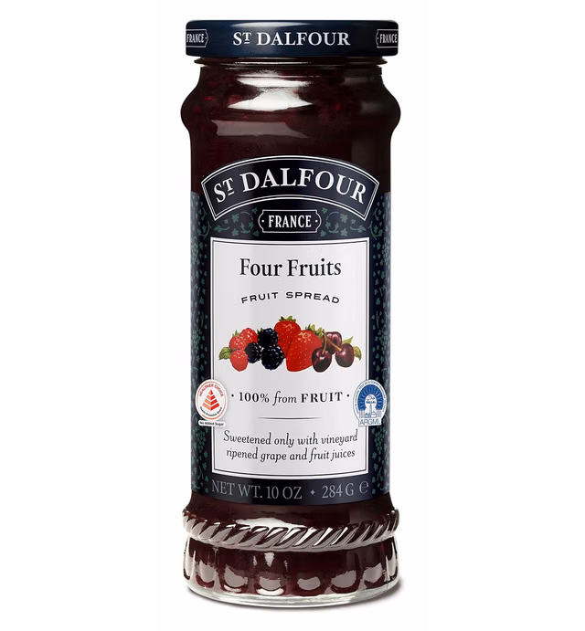 St. Dalfour Four Fruits Fruit Spread, 10 Ounce