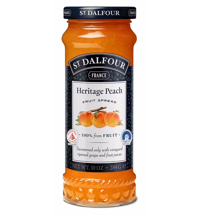 St. Dalfour, Fruit Spread Peach, 10 Ounce