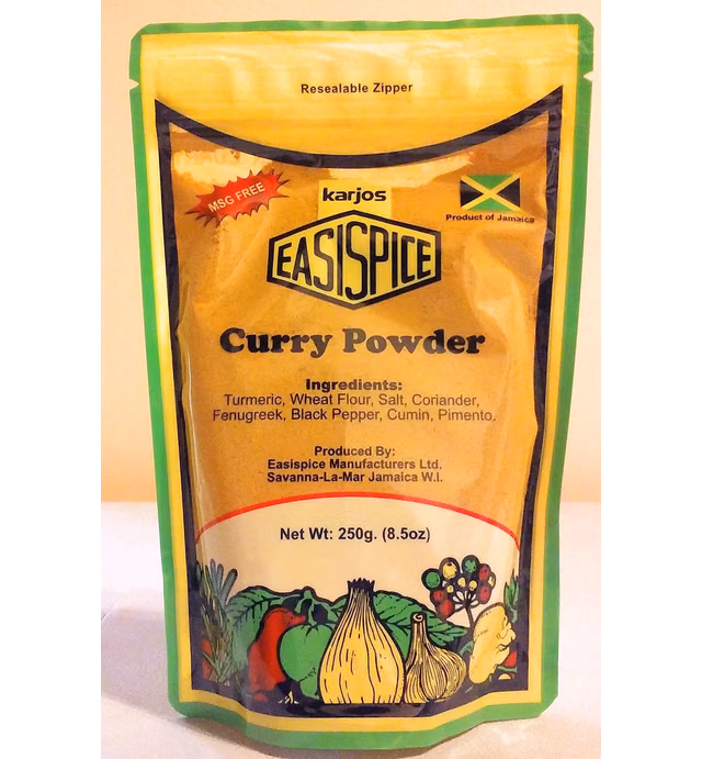Karjos Easispice Jamaican Curry Powder - 250g/8.5 oz
