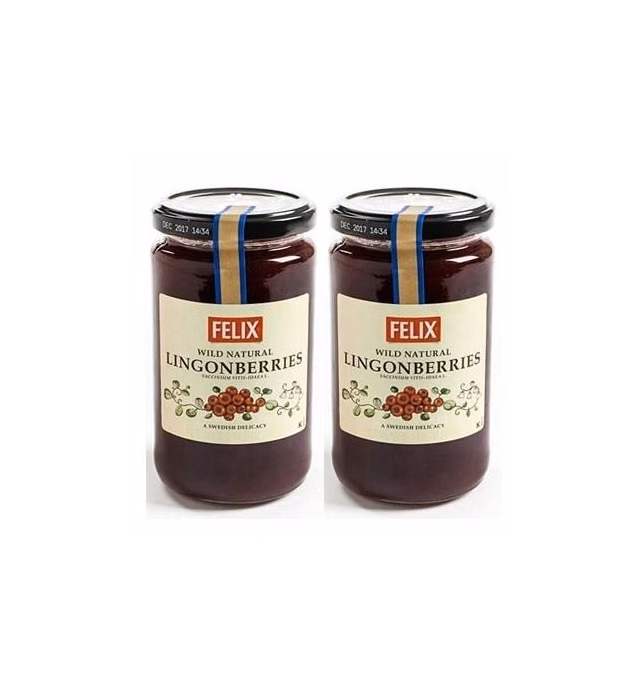 Swedish Lingonberry Preserves by Felix 14.5 ounce (Pack of 2)
