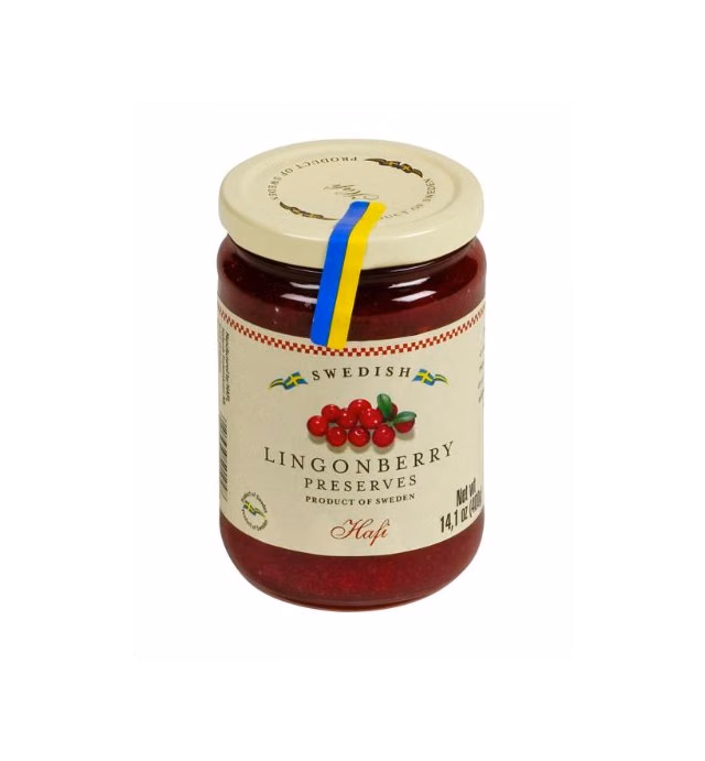 Hafi Swedish Lingonberry Preserves, 14.1 Ounce (Pack of 4)