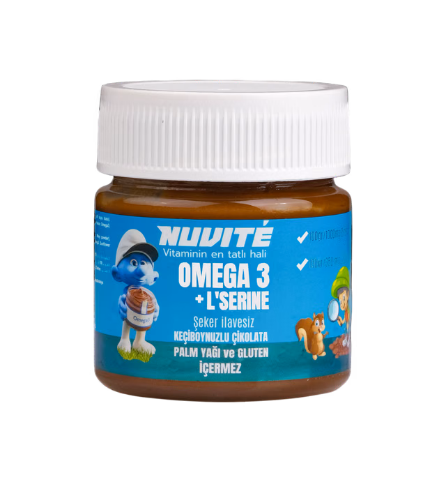 NUVITÈ Omega-3 + L'Serine Carob-Enriched Vitamin Chocolate – Sugar-Free, Gluten-Free