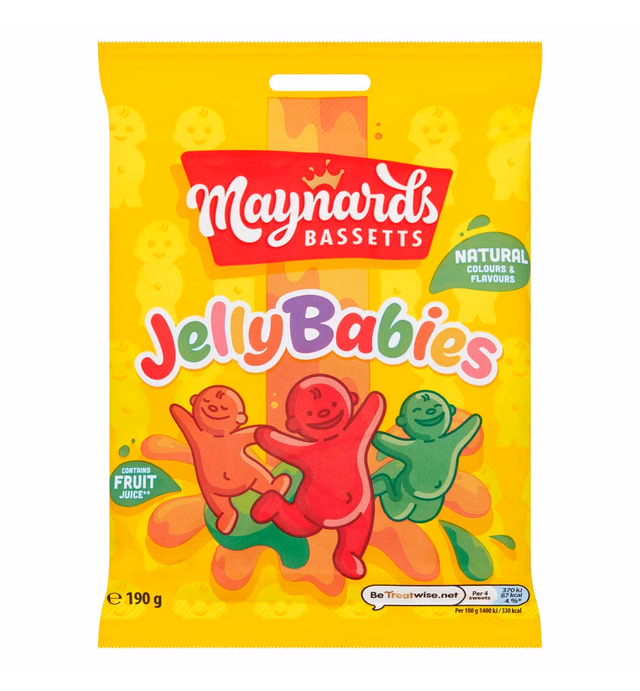 Bassetts Jelly Babies 165g (Pack of 6)