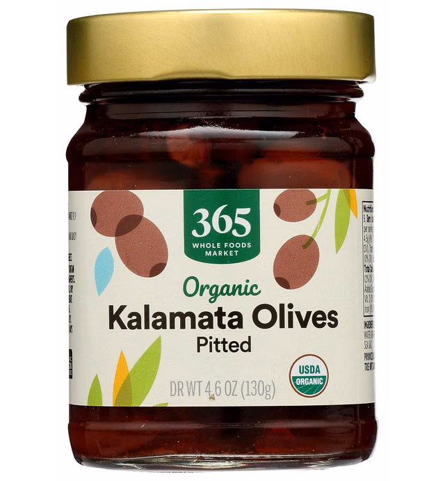 365 by Whole Foods Market, Organic Pitted Kalamata Olives, 4.6 Ounce