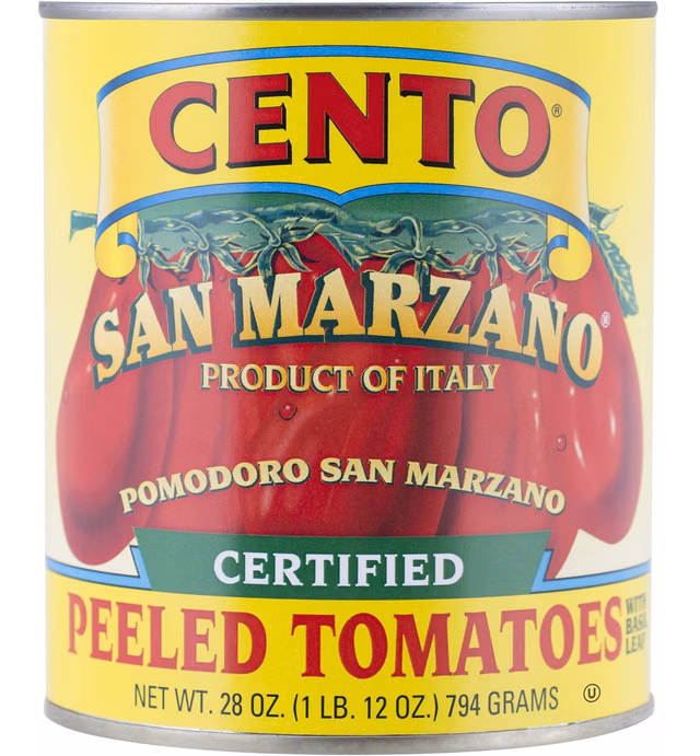 Cento Certified San Marzano Whole Peeled Plum Tomatoes, 28 Oz (Pack Of 6)