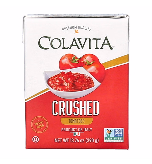 Colavita Italian Crushed Tomatoes, Recart Box, 13.76 Ounce