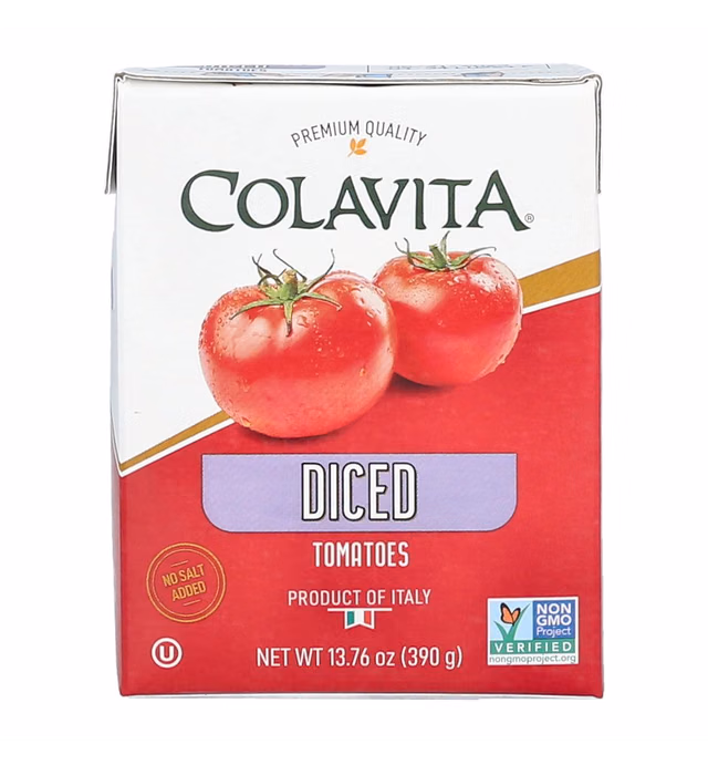 Colavita Italian Diced Tomatoes, Recart Box, 13.76 Ounce