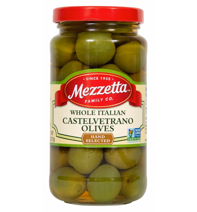 Mezzetta Castelvetrano Green Italian Olives, Whole, 10 Ounce