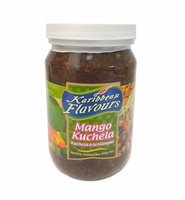 Spicy Mango Chutney Relish 13 Oz (Mango Kuchela) | Trinidad Speciality | Perfect Condiment To Sandwiches And Sides