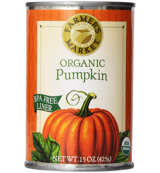 Farmer's Market Foods, Organic Canned Pumpkin, 15 Ounce