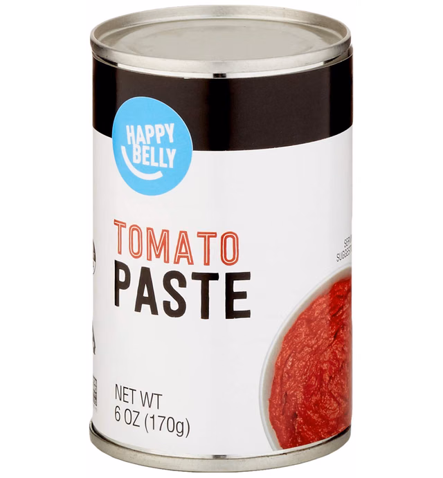 Amazon Brand - Happy Belly Tomato Paste, 6 Ounce