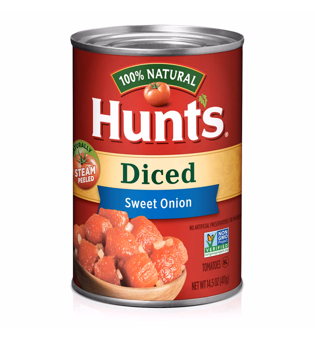 Hunt's Diced Tomatoes with Sweet Onion, Keto Friendly, 14.5 oz