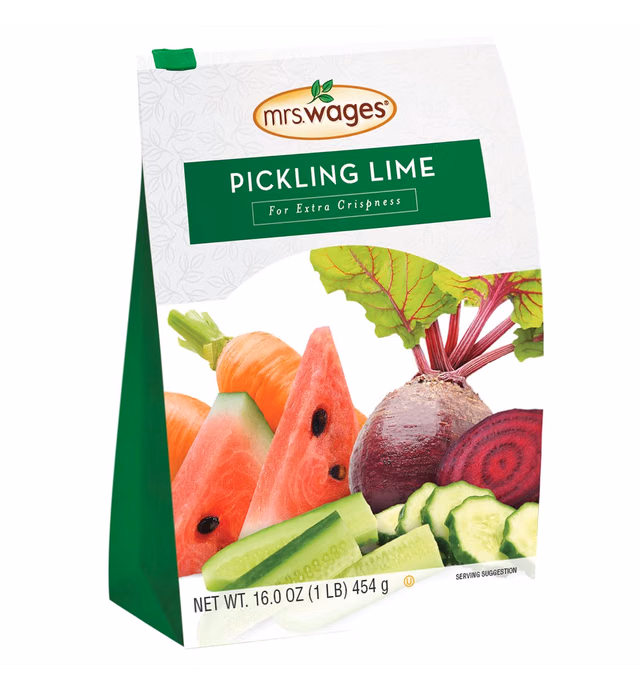 Mrs. Wages Pickling Lime (1-Pound Resealable Bag), Green