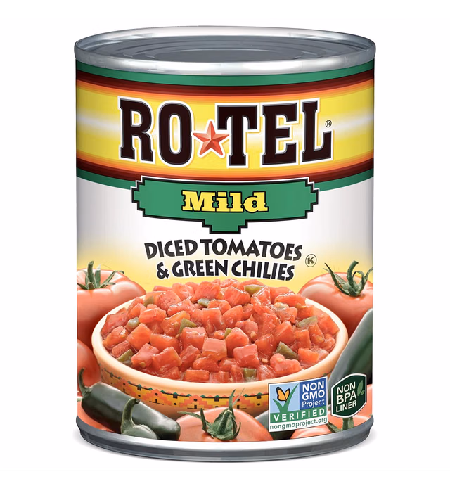 Rotel, Diced Tomatoes with Green Chiles Mild 10 Oz