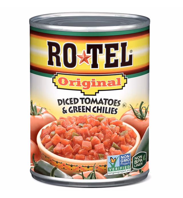 Rotel, Diced Tomatoes with Green Chiles, 10 Oz