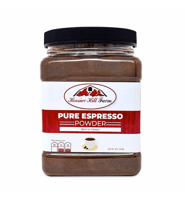 Pure Espresso Powder by Hoosier Hill Farm, 8oz (Pack of 1)