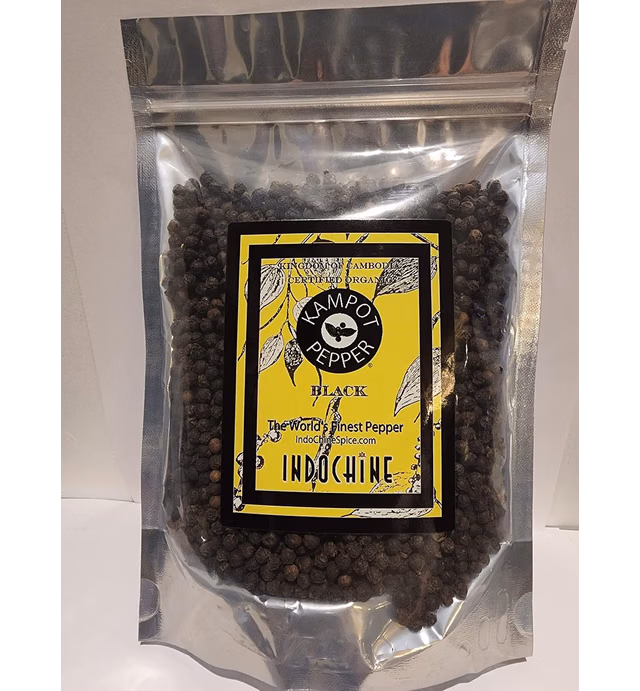 Organic Kampot Pepper Rare Cambodian Peppercorns Black 8 Ounce