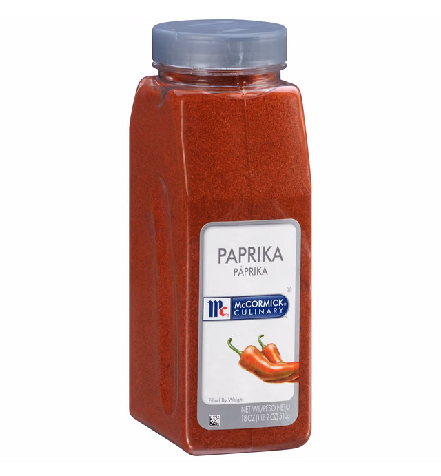 McCormick Culinary Paprika, 18 oz - One 18 Ounce Container of Sweet Paprika Seasoning, Perfect with Chicken, Pork, Beef Marinades and Dressings
