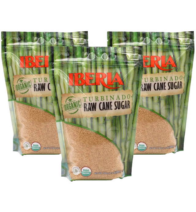 Iberia Organic Turbinado Sugar, 1.5 lb. (Pack of 3)