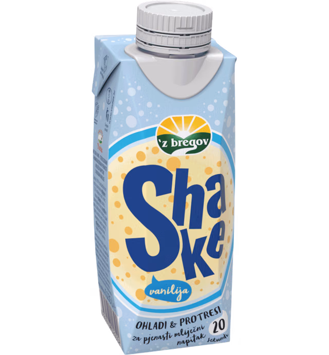 'z bregov, UHT Milkdrink Shake Vanilla 235ml (Prisma)