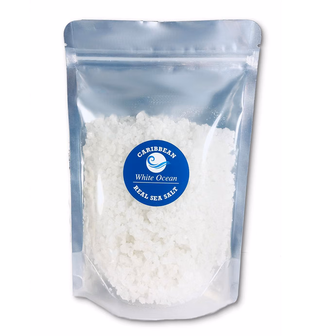 Caribbean Real Sea Salt Coarse For Grinder Refill (16 Oz) Gourmet Salt, Unrefined Rocks For Kitchen, NO ADDITIVES; Unprocessed Organic & Unionized Grains For Cooking – Rock Salt, Salt for grinder, All Natural Caribbean Sea Salt, vegan kosher paleo keto friendly