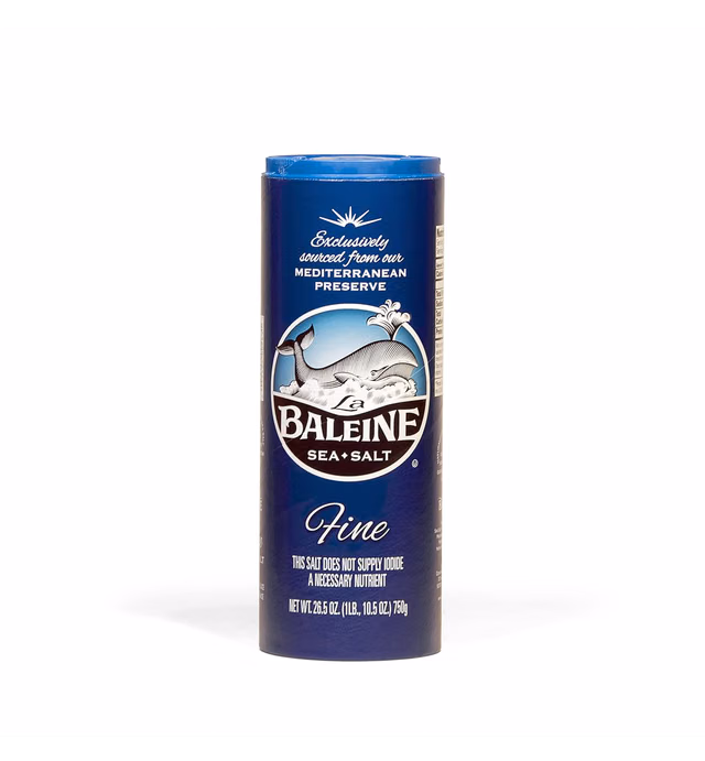 La Baleine Fine Crystals Canister, Sea Salt, 26.5 Ounce