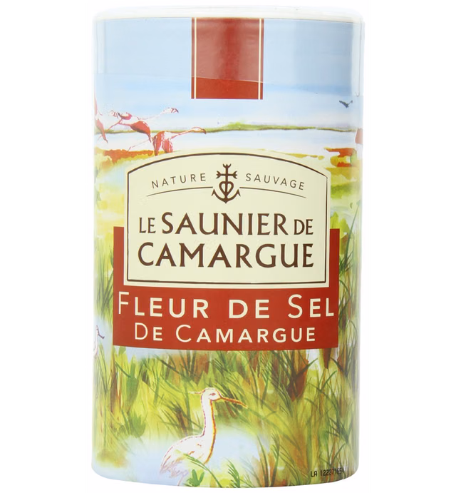 Le Saunier De Camargue Fleur De Sel Sea Salt, 35.27-Ounce (1 Kg) Canister (2 PACK)