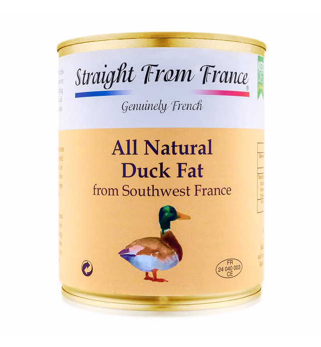 Straight from France All Natural Duck Fat for Cooking from Southwest France Keto and Paleo Diet Friendly 695g 24.5oz