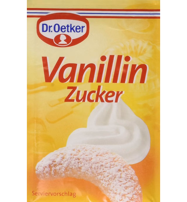 Dr. Oetker Vanillin Zucker (Vanilla Sugar) - Pack of 4 X 10 Pcs Ea.