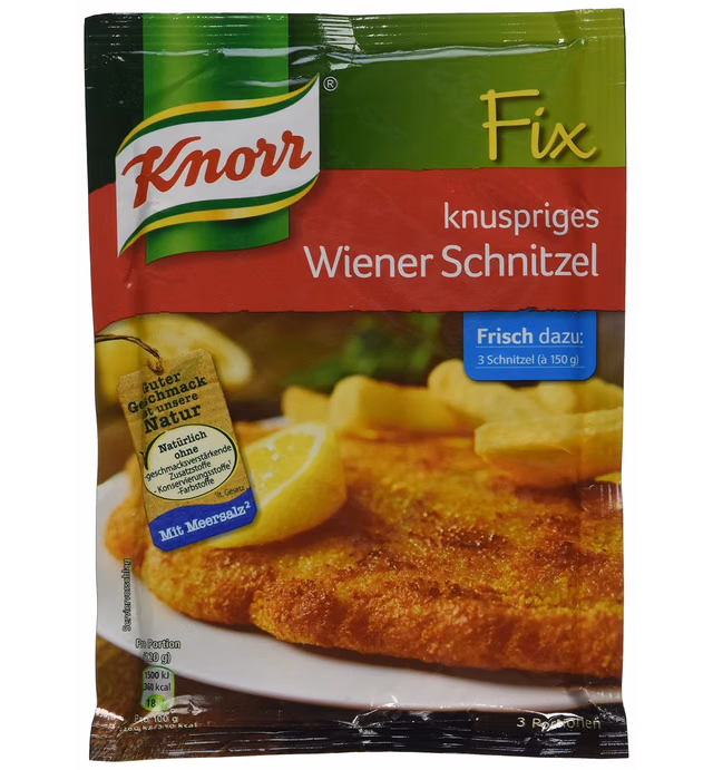 Knorr Fix crispy Wiener schnitzel (knuspriges Wiener-Schnitzel) (Pack of 4)
